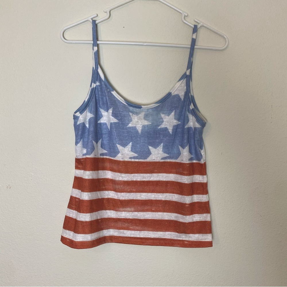 Patriotic crop top, women’s Large